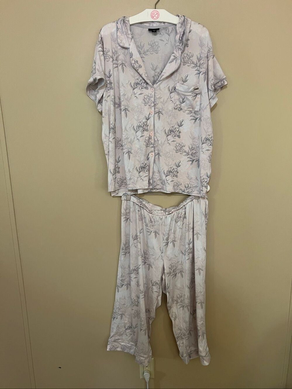 Tahari Patterned Pajama Set Womans Size XL